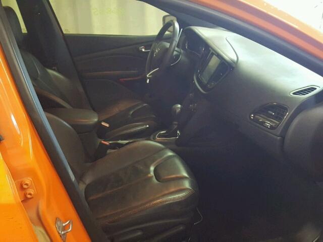 1C3CDFEBXED692786 - 2014 DODGE DART GT ORANGE photo 5