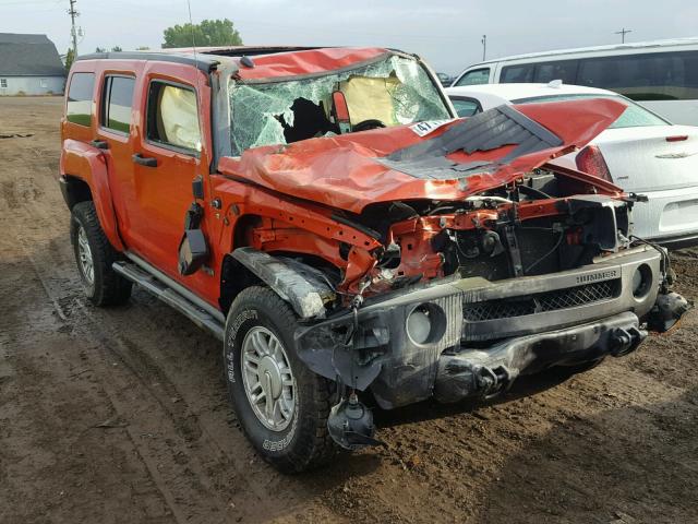 5GTEN13E788114894 - 2008 HUMMER H3 ORANGE photo 1