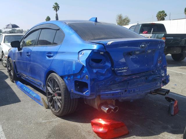 JF1VA2M68J9815272 - 2018 SUBARU WRX STI BLUE photo 3