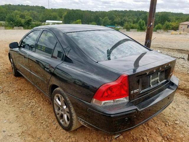 YV1RS592592725561 - 2009 VOLVO S60 2.5T BLACK photo 3