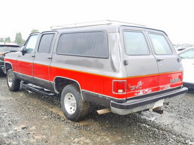 1GKEV16K8MF513445 - 1991 GMC SUBURBAN V BLACK photo 3