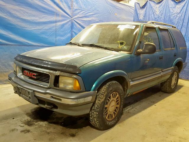 1GKDT13W7T2571898 - 1996 GMC JIMMY GREEN photo 2