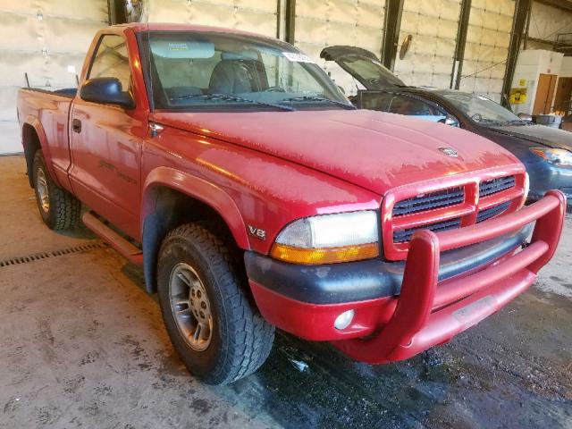 1B7GG26Y8VS282905 - 1997 DODGE DAKOTA RED photo 1