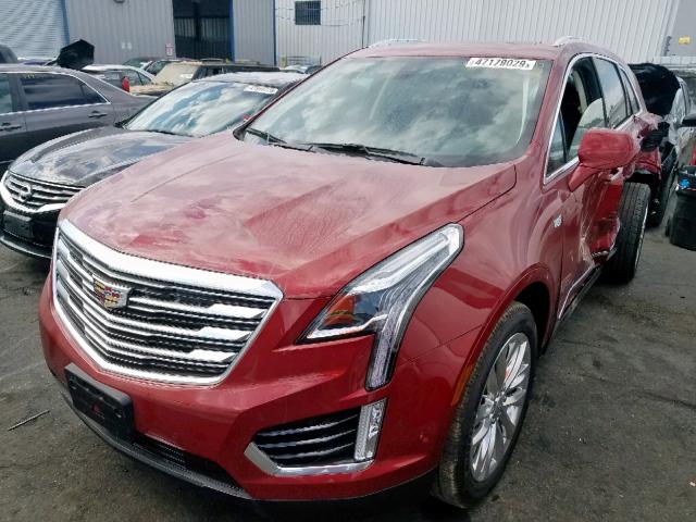 1GYKNFRSXKZ225603 - 2019 CADILLAC XT5 PREMIU RED photo 2