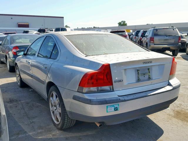 YV1RS64A242405398 - 2004 VOLVO S60 SILVER photo 3