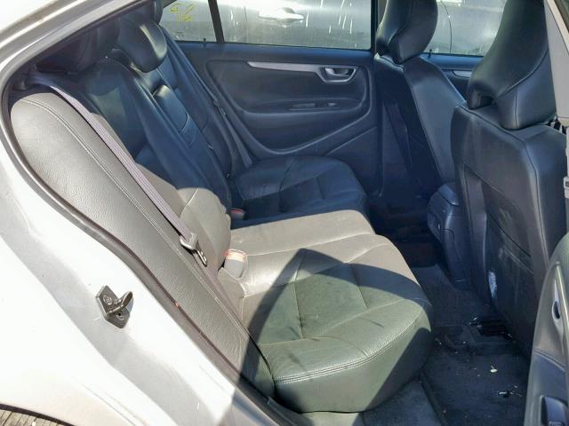 YV1RS64A242405398 - 2004 VOLVO S60 SILVER photo 6