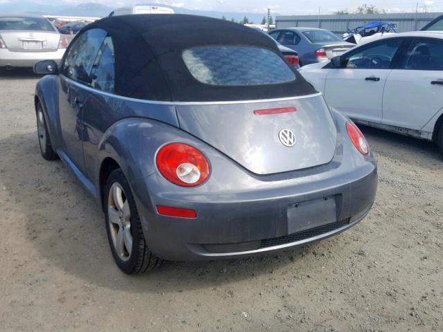 3VWSF31Y56M303582 - 2006 VOLKSWAGEN NEW BEETLE Grafit foto 3