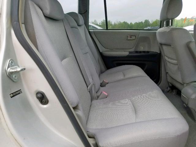 JTEGP21A650070795 - 2005 TOYOTA HIGHLANDER SILVER photo 6