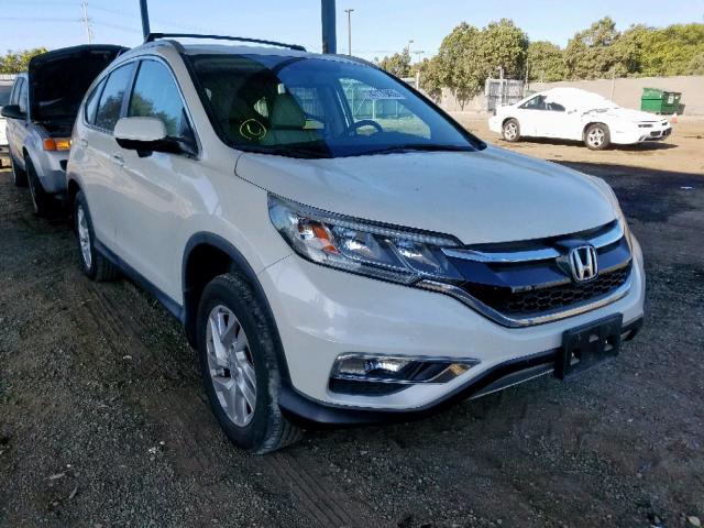 5J6RM3H74FL013785 - 2015 HONDA CR-V EXL WHITE photo 1