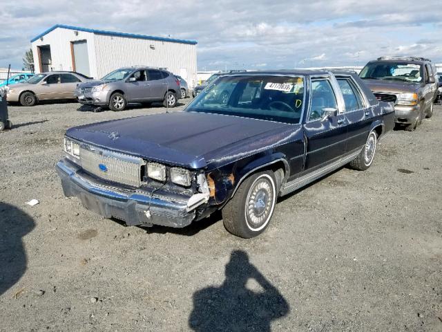 2FACP74F7LX109227 - 1990 FORD CROWN VICT BLUE photo 2