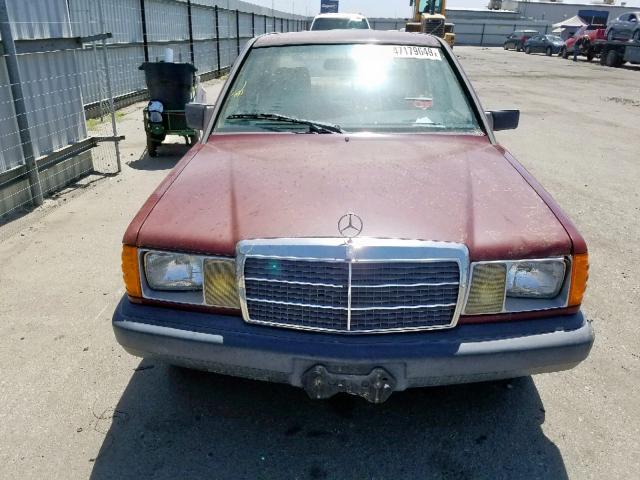 WDBDB22A3EA047391 - 1984 MERCEDES-BENZ 190 D 2.2 MAROON photo 9