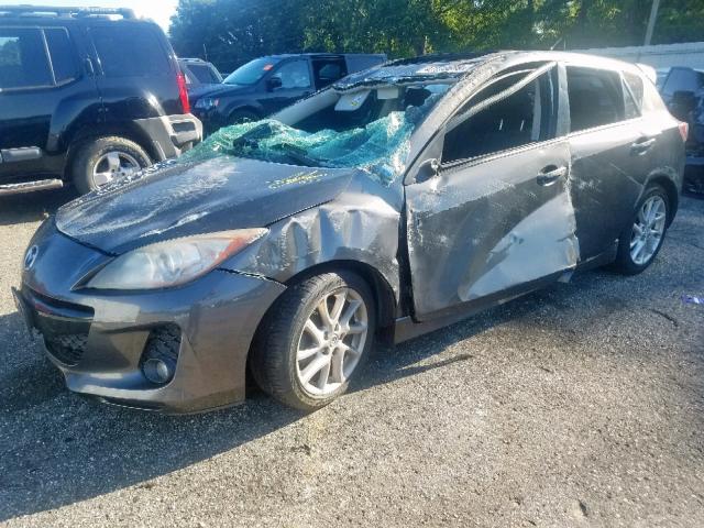 JM1BL1L55C1573245 - 2012 MAZDA 3 S GRAY photo 2