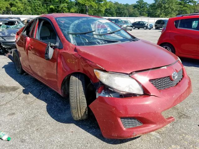 1NXBU40E69Z155217 - 2009 TOYOTA COROLLA BA RED photo 1