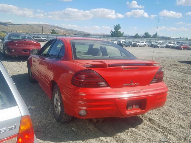 1G2NF52T61M577560 - 2001 PONTIAC GRAND AM S RED photo 3