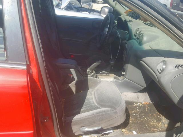 1G2NF52T61M577560 - 2001 PONTIAC GRAND AM S RED photo 5