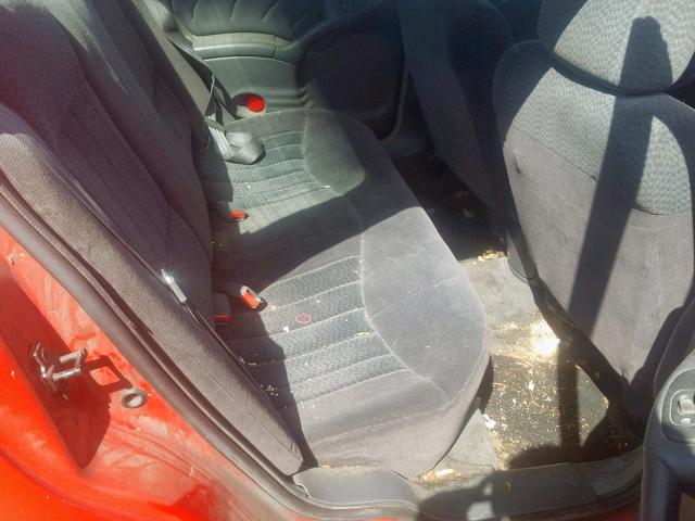 1G2NF52T61M577560 - 2001 PONTIAC GRAND AM S RED photo 6