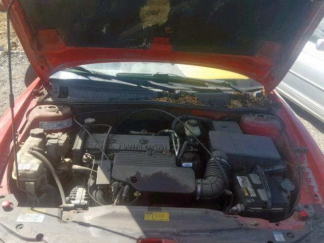1G2NF52T61M577560 - 2001 PONTIAC GRAND AM S RED photo 7