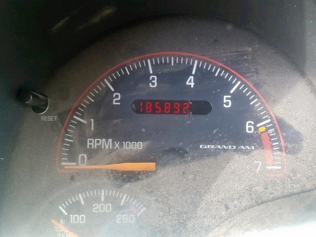 1G2NF52T61M577560 - 2001 PONTIAC GRAND AM S RED photo 8