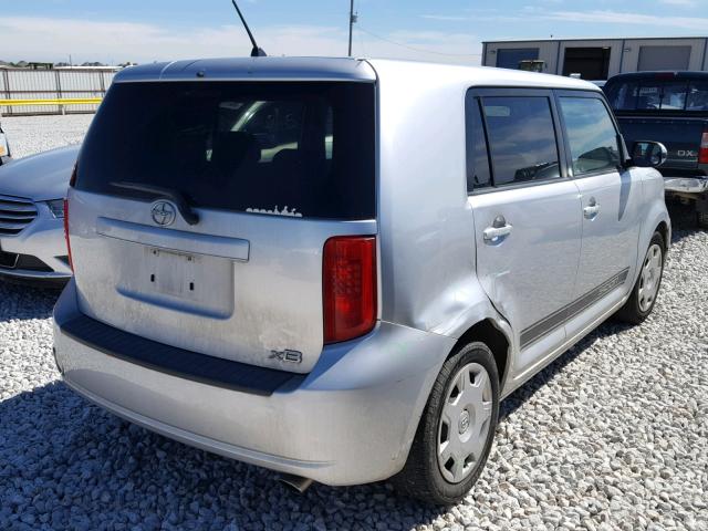 JTLKE50EX81004179 - 2008 TOYOTA SCION XB ვერცხლისფერი ფოტო 4