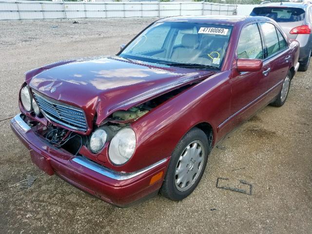 WDBJF65H8XA817773 - 1999 MERCEDES-BENZ E 320 RED photo 2