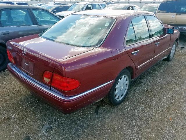 WDBJF65H8XA817773 - 1999 MERCEDES-BENZ E 320 RED photo 4