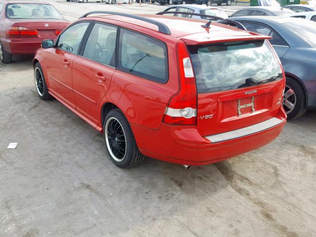 YV1MJ682652062628 - 2005 VOLVO V50 T5 RED photo 3