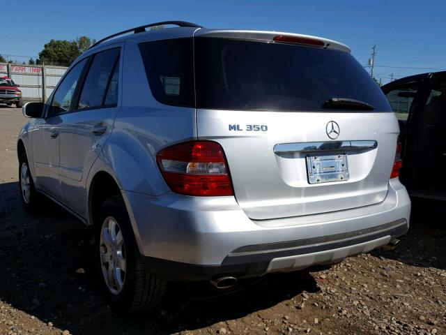 4JGBB86E56A061749 - 2006 MERCEDES-BENZ ML 350 SILVER photo 3