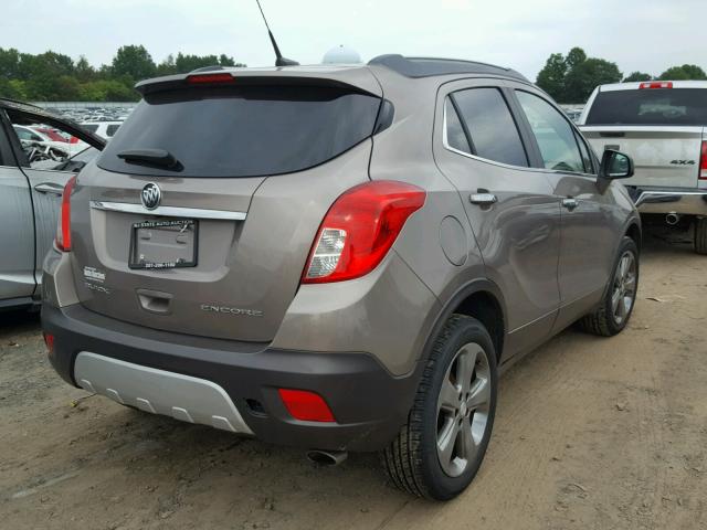 KL4CJCSB8DB079996 - 2013 BUICK ENCORE TAN photo 4