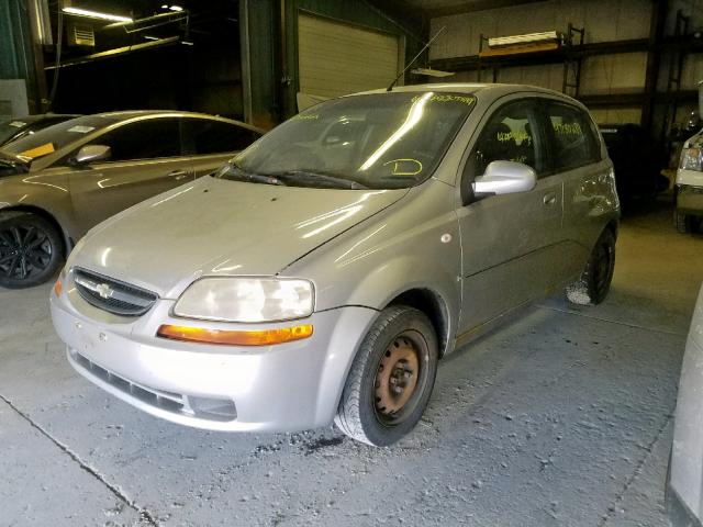 KL1TD66617B792133 - 2007 CHEVROLET AVEO BASE ვერცხლისფერი ფოტო 2