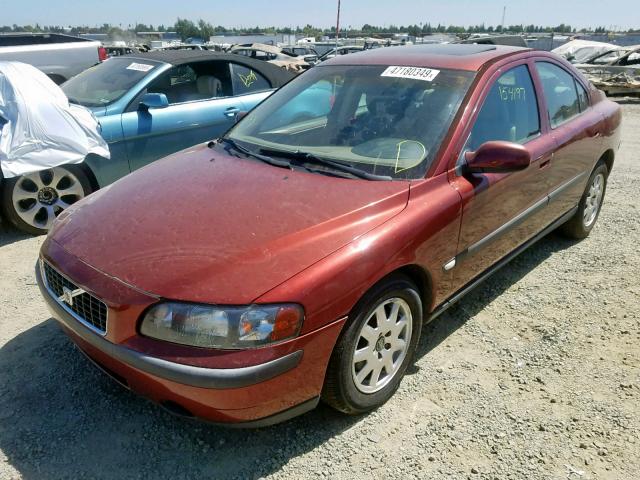 YV1RS61R712073335 - 2001 VOLVO S60 RED photo 2