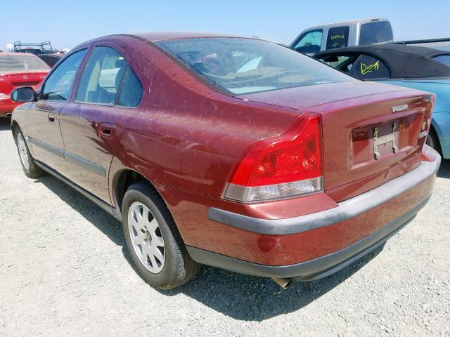 YV1RS61R712073335 - 2001 VOLVO S60 RED photo 3