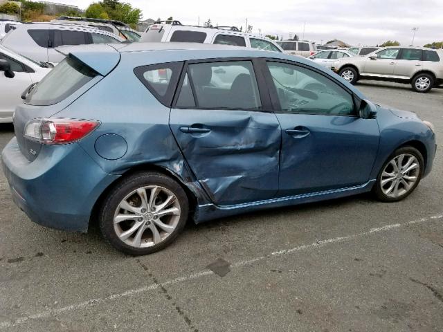 JM1BL1H67A1315629 - 2010 MAZDA 3 S BLUE photo 9