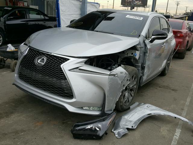 JTJYARBZ6G2024444 - 2016 LEXUS NX 200T SILVER photo 2