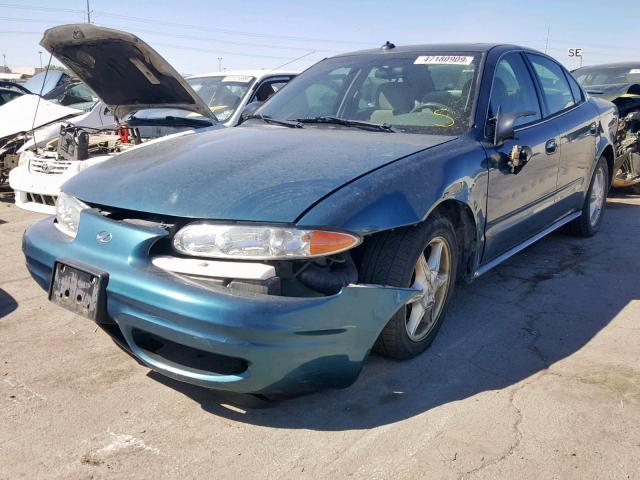 1G3NL52E63C156579 - 2003 OLDSMOBILE ALERO GL GREEN photo 2