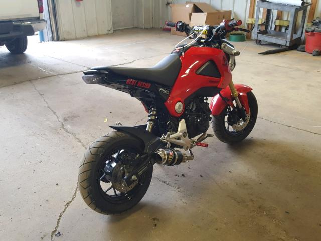 MLHJC6118E5000633 - 2014 HONDA GROM 125 RED photo 4