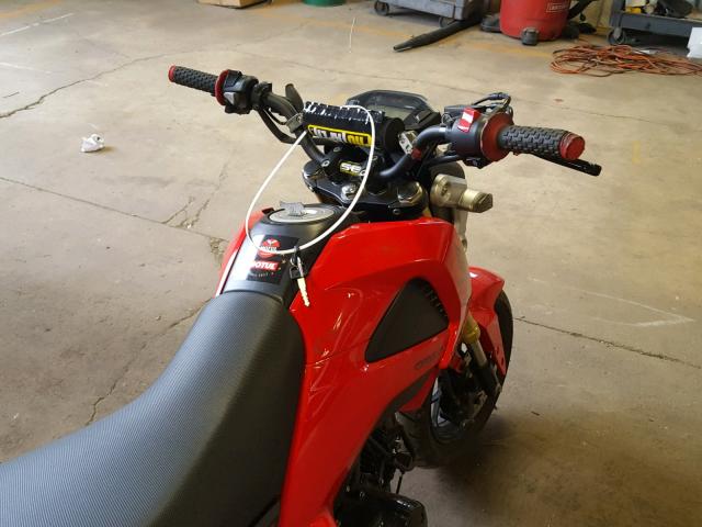 MLHJC6118E5000633 - 2014 HONDA GROM 125 RED photo 5