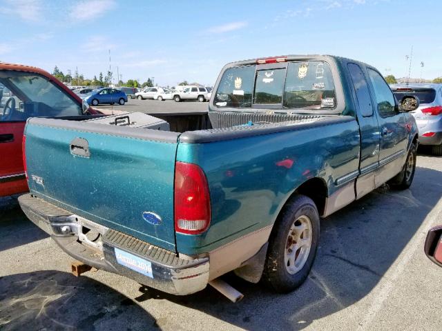 1FTZX1764WNA27216 - 1998 FORD F150 GREEN photo 4