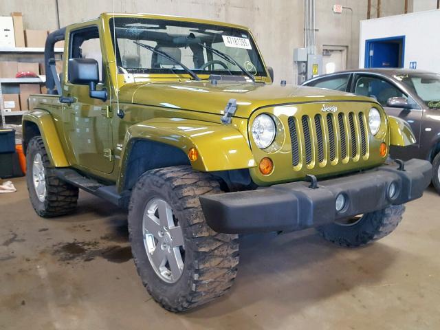 1J4FA54117L136129 - 2007 JEEP WRANGLER S GREEN photo 1