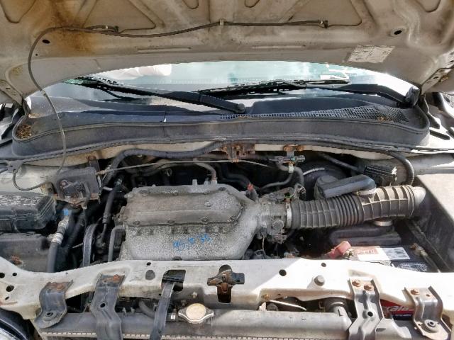 2HKYF18145H514402 - 2005 HONDA PILOT LX SILVER photo 7