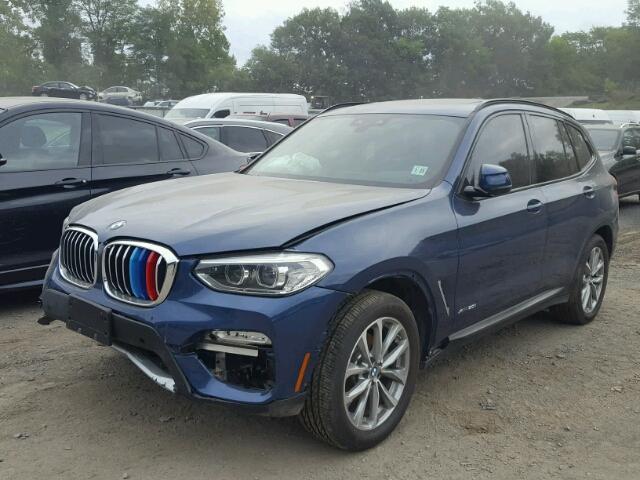 5UXTR9C54JLC78349 - 2018 BMW X3 XDRIVEM 蓝色 照片 2