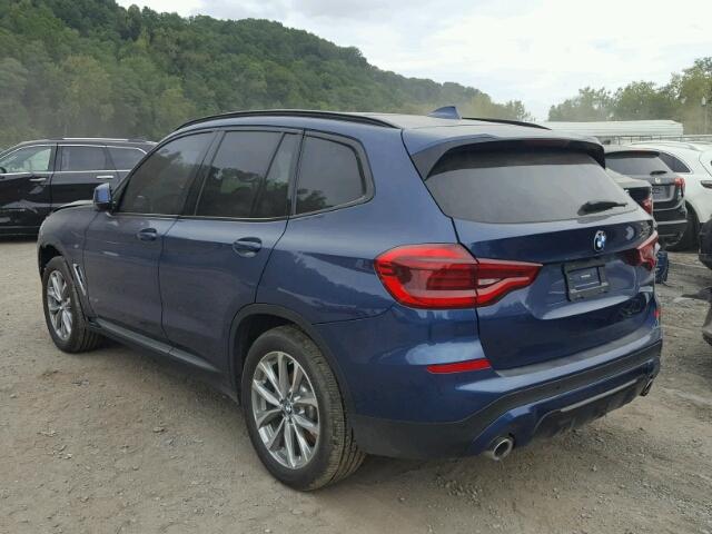 5UXTR9C54JLC78349 - 2018 BMW X3 XDRIVEM 蓝色 照片 3