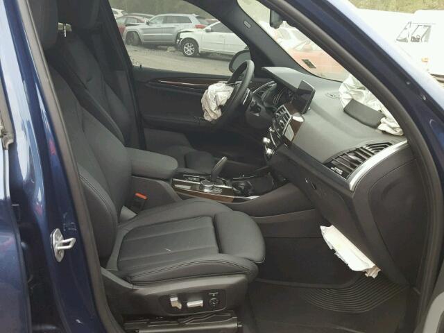 5UXTR9C54JLC78349 - 2018 BMW X3 XDRIVEM 蓝色 照片 5