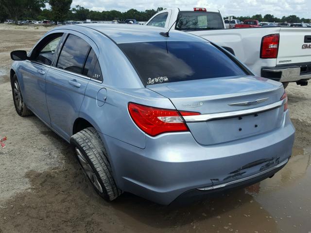 1C3CCBBB4CN301672 - 2012 CHRYSLER 200 TOURIN BLUE photo 3