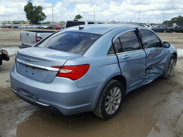 1C3CCBBB4CN301672 - 2012 CHRYSLER 200 TOURIN BLUE photo 4