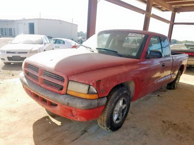 1B7FL22P1WS644952 - 1998 DODGE DAKOTA RED photo 2