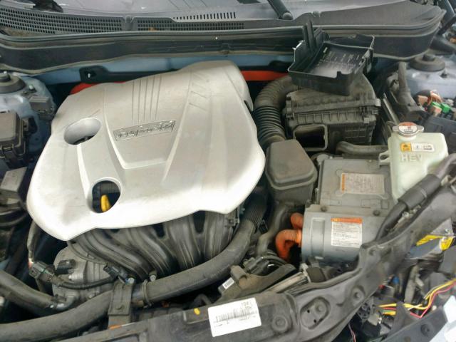 KMHEC4A49DA098348 - 2013 HYUNDAI SONATA HYB BLUE photo 7