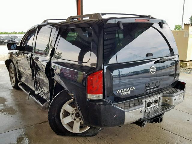 5N1AA08A56N723316 - 2006 NISSAN ARMADA SE BLACK photo 3