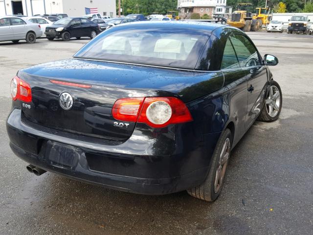 WVWDA71F57V002141 - 2007 VOLKSWAGEN EOS 2.0T S BLACK photo 4