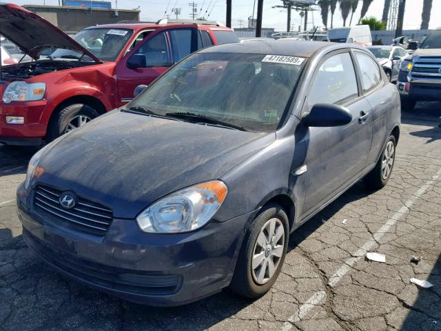 KMHCM36C87U017065 - 2007 HYUNDAI ACCENT GS CHARCOAL photo 2