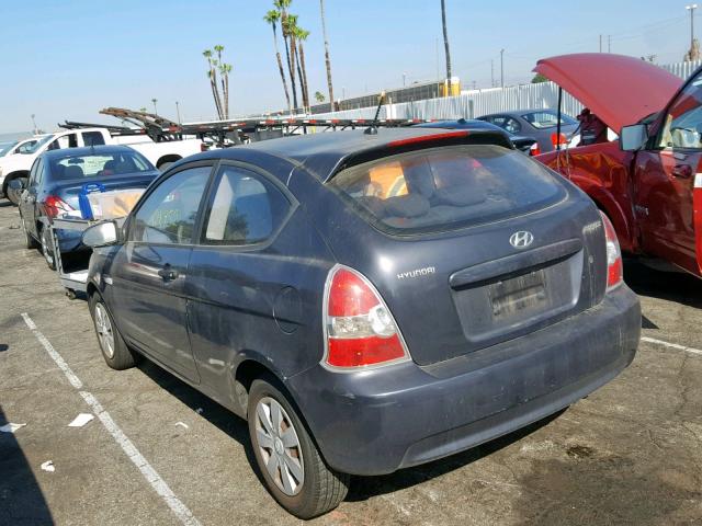 KMHCM36C87U017065 - 2007 HYUNDAI ACCENT GS CHARCOAL photo 3